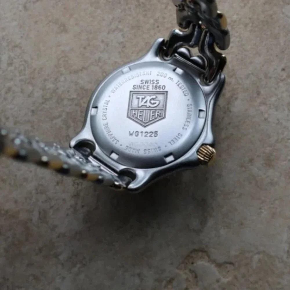 Tag Heuer WG1225.BB0438 Midsize SEL Quartz Watch Black Gold Silver Womens Mens